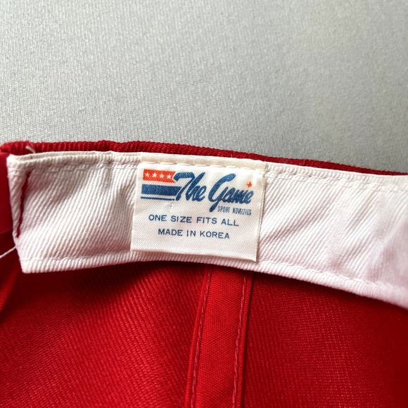 Vintage Iowa State University Hat Cap Snapback Red The Game Cyclones Adjustable - Picture 7 of 7